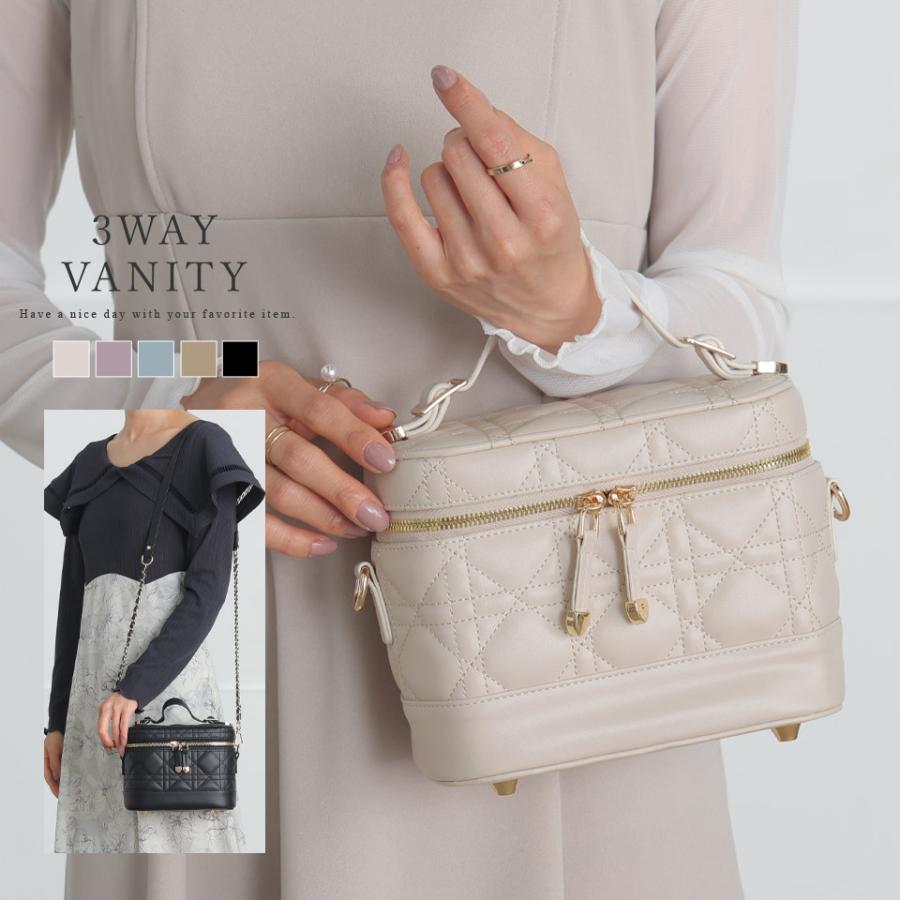 ALTROSE（アルトローズ） バニティ キルティング チェーン バッグ 3way