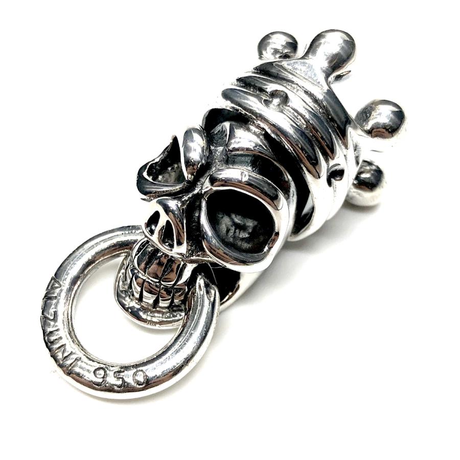 シルバー コンチョ ドロップハンドル ワッカコンチョ スカル キング