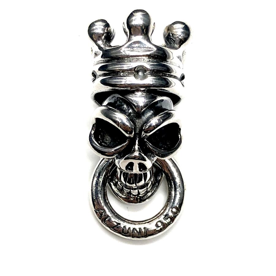 シルバー コンチョ ドロップハンドル ワッカコンチョ スカル キング