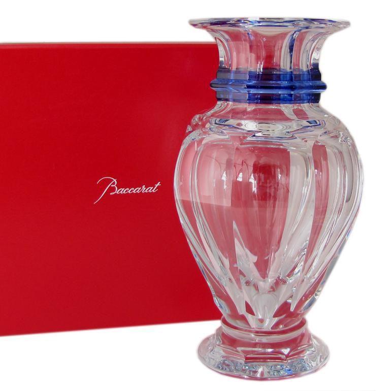 バカラ（Baccarat） ベース 花瓶 アルクール バラスター ブルー 32cm