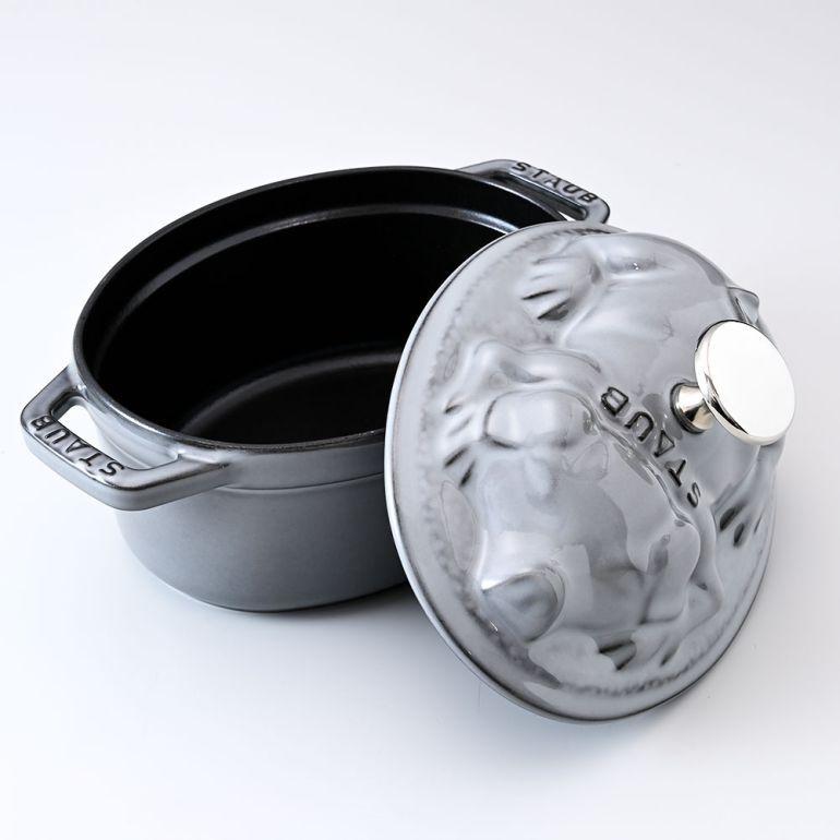 STAUB ピギーココット グレー 17cm Staub（ストウブ） ピギーココット