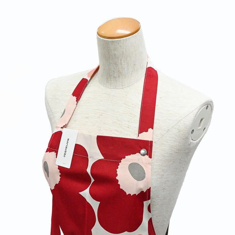 marimekko（マリメッコ） エプロン ピエ二 ウニッコ ダークチェリー