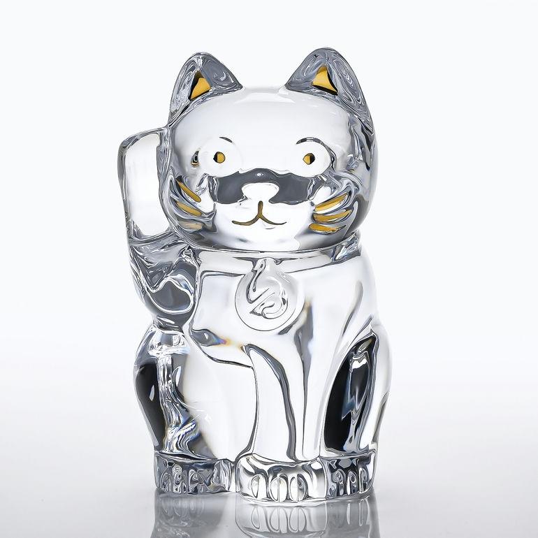 バカラ（Baccarat） クリスタルフィギュア 招き猫 クリア 2607786