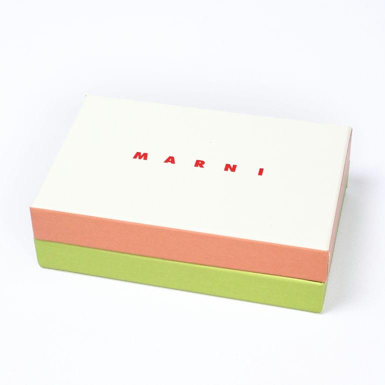 MARNI（マルニ） カードケース 名刺入れ サフィアーノレザー タルク