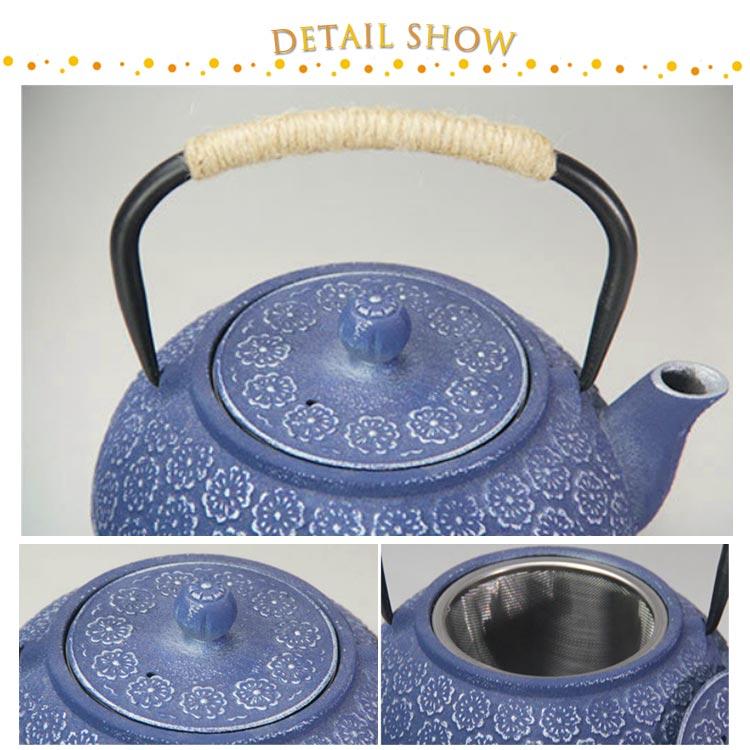 桜柄 鉄瓶 1000ml おしゃれ 急須 鉄びん ih 直火 さくら柄 白湯 やかん