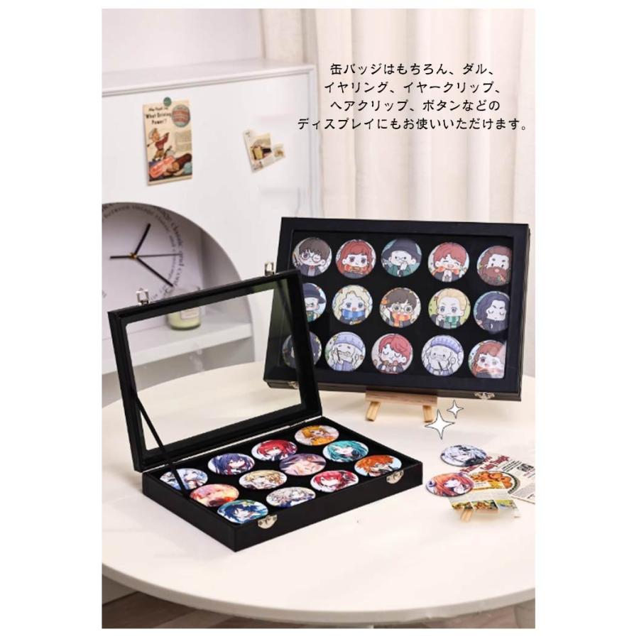 ピンズフレーム 木製 ピンバッジケース ピンディスプレイケース ピン缶