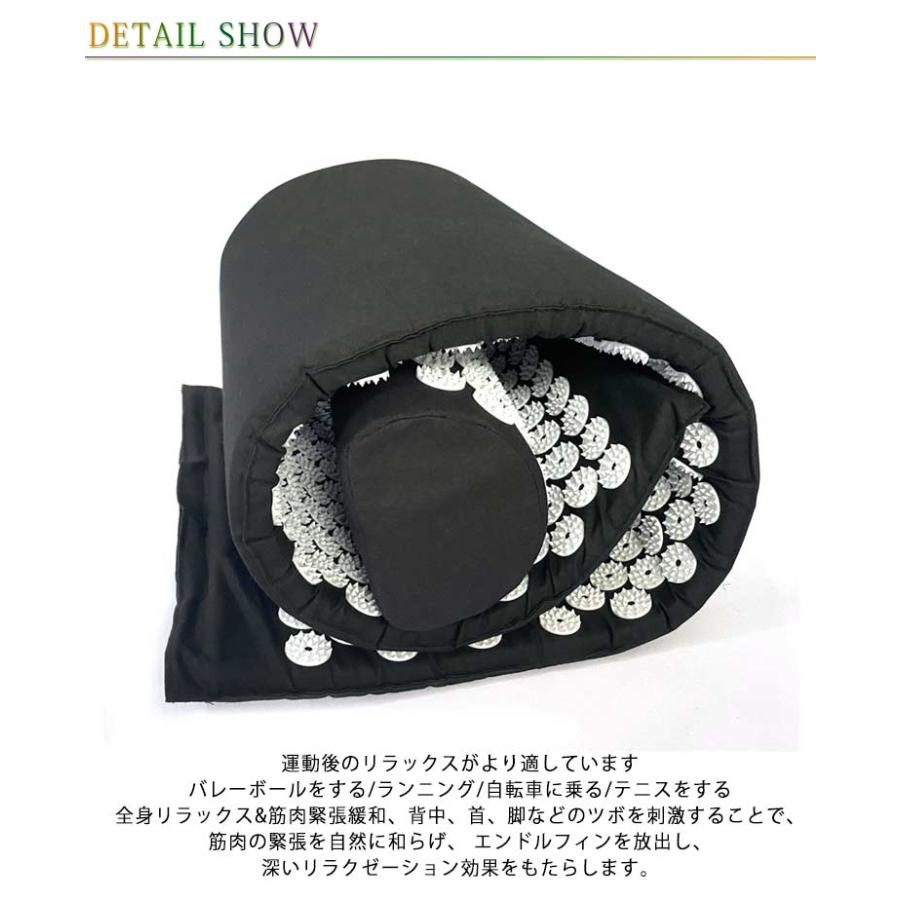 指圧マット トレーニング シャクティマット 収納バッグ付き 枕セット