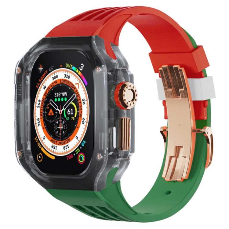 おしゃれ ultra フッ素ゴム カバー アップルウォッチ watch バンド