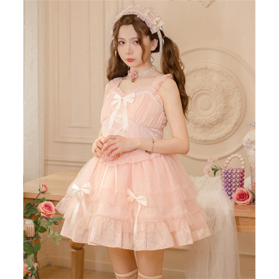 ロリータ ワンピース ジャンパースカート 甘ロリ ギャル クール