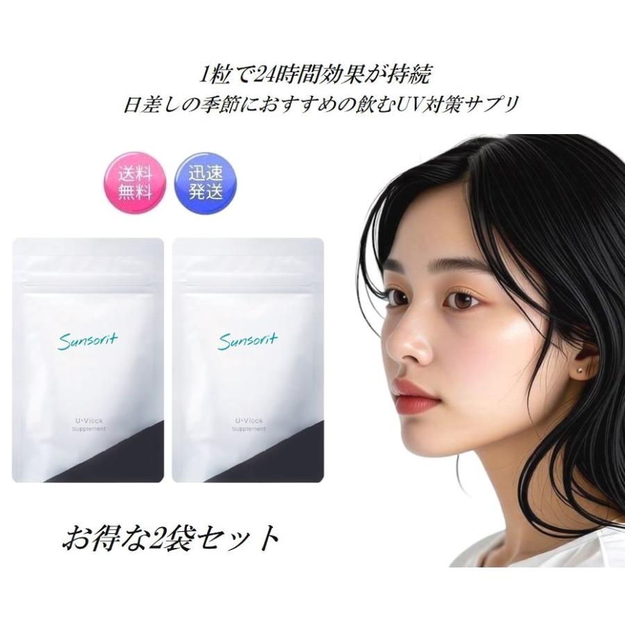 2個セット ユーブロック サプリメント 30粒 ×2個 サンソリット U