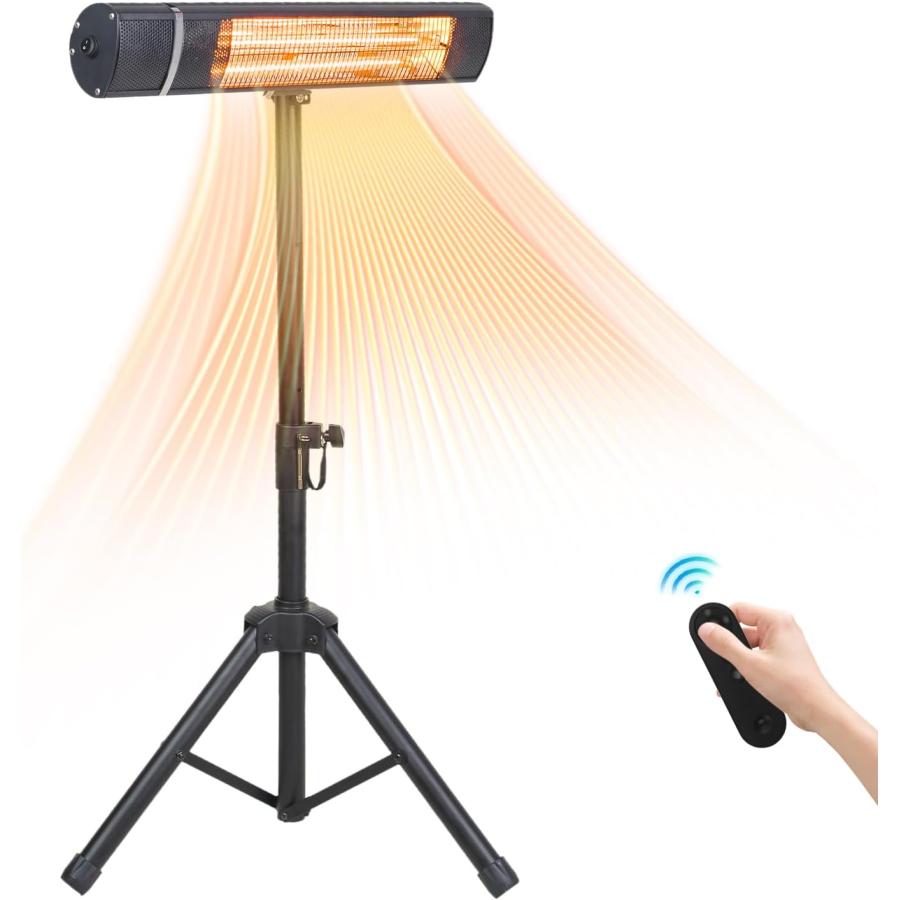 ハロゲンヒーター 防水ヒーター テラスヒーター 自立型電気ヒーター