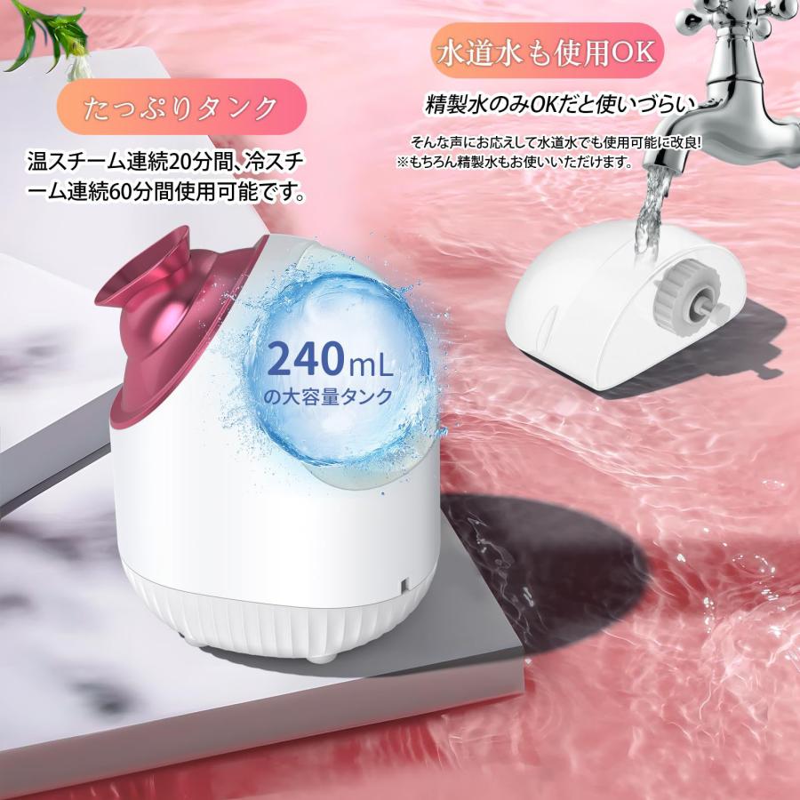 美顔器 フェイスケア 毛穴ケア 濃密ナノミスト 温冷 スチーマー 美容