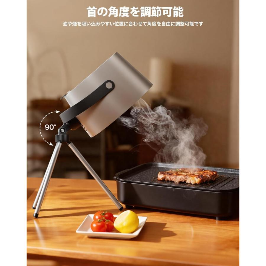 新登場 卓上レンジフード おうち焼肉の煙対策に 卓上換気扇・油 卓上