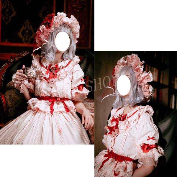 東方プロジェクト 風 レミリア スカーレット コスプレ 高品質 衣装