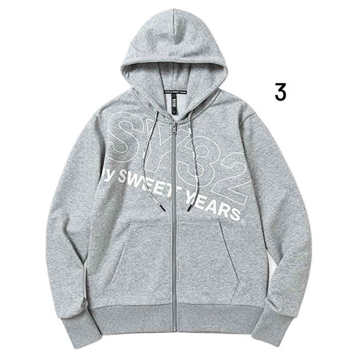 スウェット パーカー メンズ フルジップ フーディ SY32 by SWEET YEARS