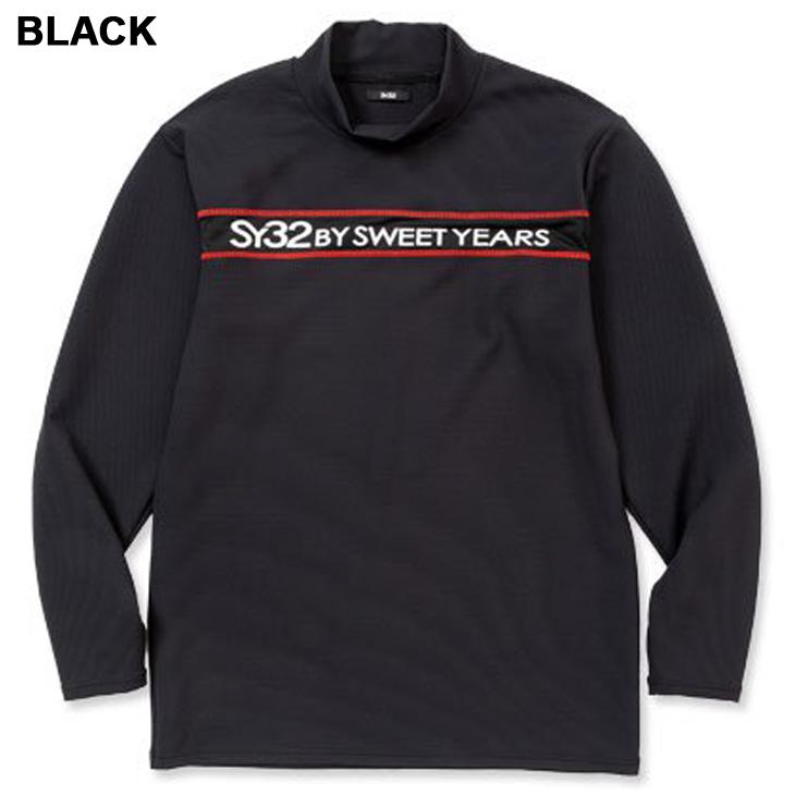 SY32 by SWEET YEARS GOLF メンズ モックネック 長袖シャツ スウィート