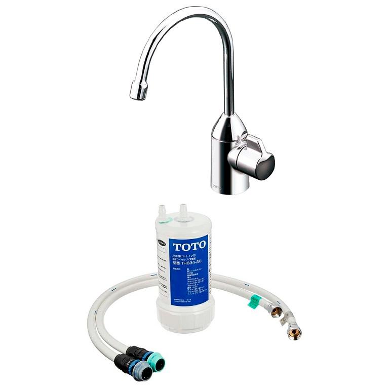 TOTO TOTO TK301C 浄水器付自在水栓 ホース付きカートリッジ同梱 旧