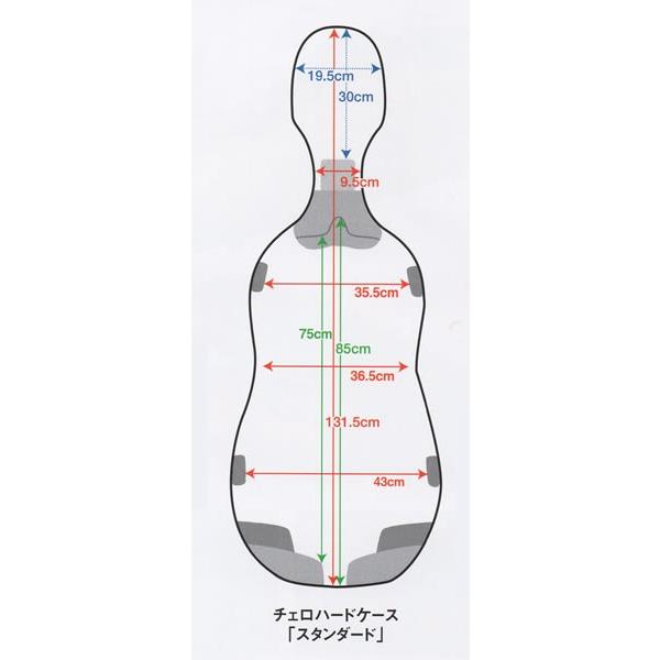 Eastman Case チェロ用ハードケース スタンダード プラス 【イースト