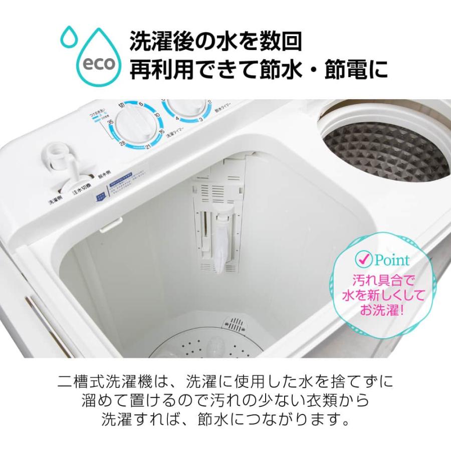 MAXZEN（マクスゼン） 期間限定ポイント5倍！ 洗濯機 縦型 6kg 二槽式