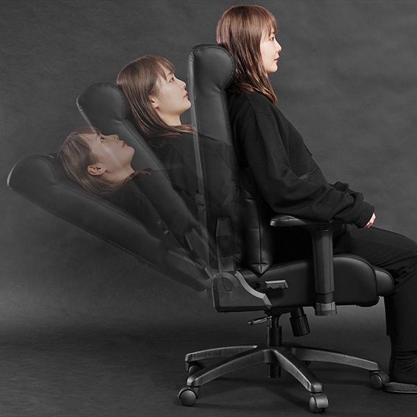 Bauhutte（バウヒュッテ） ゲーミングチェア G-370-BK ゲーミング