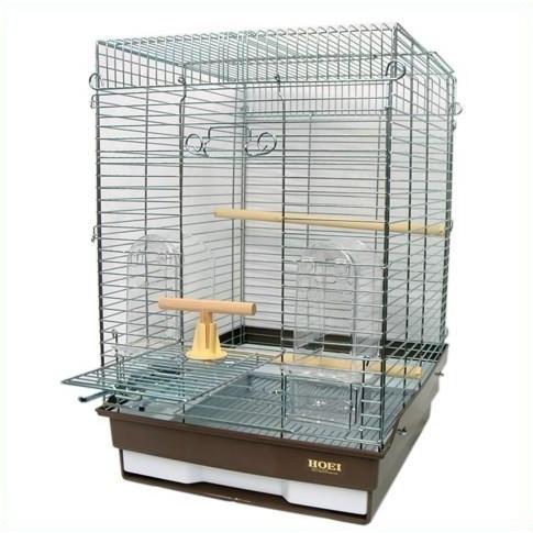 HOEI 鳥かご ケージ HOEI 35手のりホライズン 底カラー ブラウン (組立