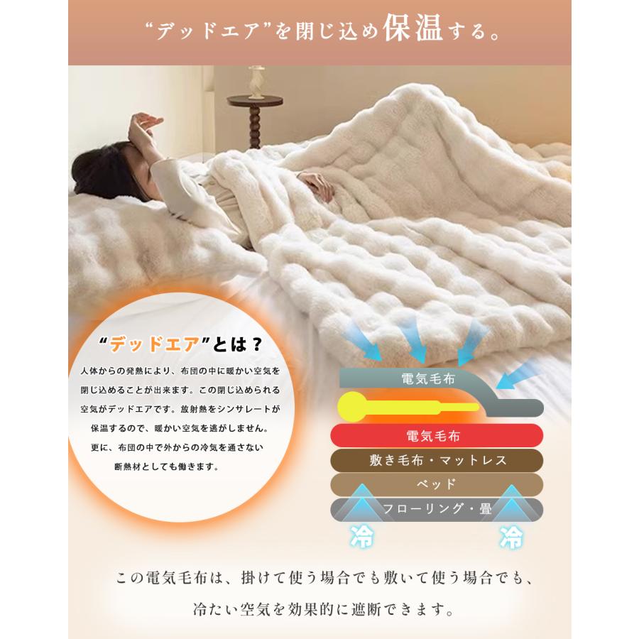 正規品】ふわとろ毛布 電気毛布 掛け敷き兼用 フランネル 電気掛敷毛布
