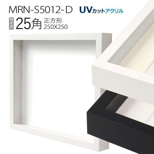 ボックス額縁:MRN-S5012-D 25角(250×250mm) 正方形 フレーム （UV