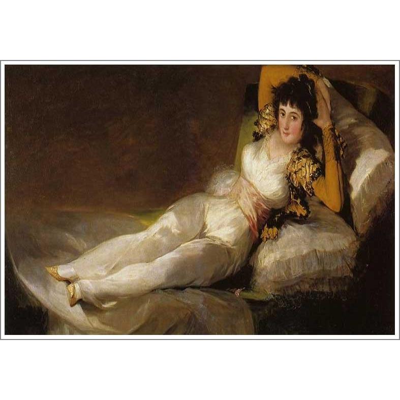 複製画 送料無料 絵画 油彩画 油絵 模写フランシスコ・デ・ゴヤ「着衣