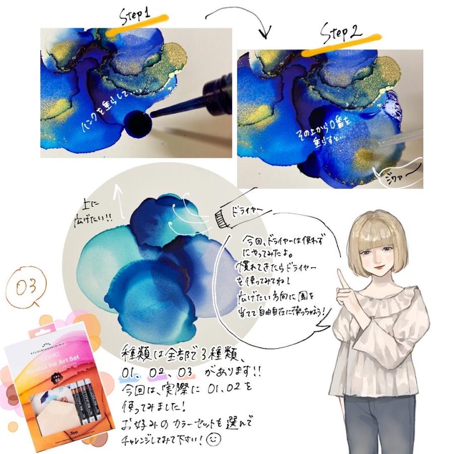 コピック（COPIC） アルコールインクアートセット 01 02 03 Too