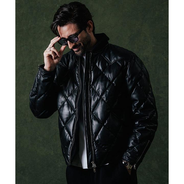 CRIMIE（クライミー） ジャケット CRIMIE DIAMOND QUILT LAMB LEATHER