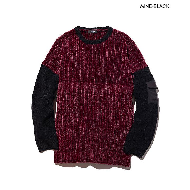 glamb（グラム） SALE セール Military Combination Knit メンズ