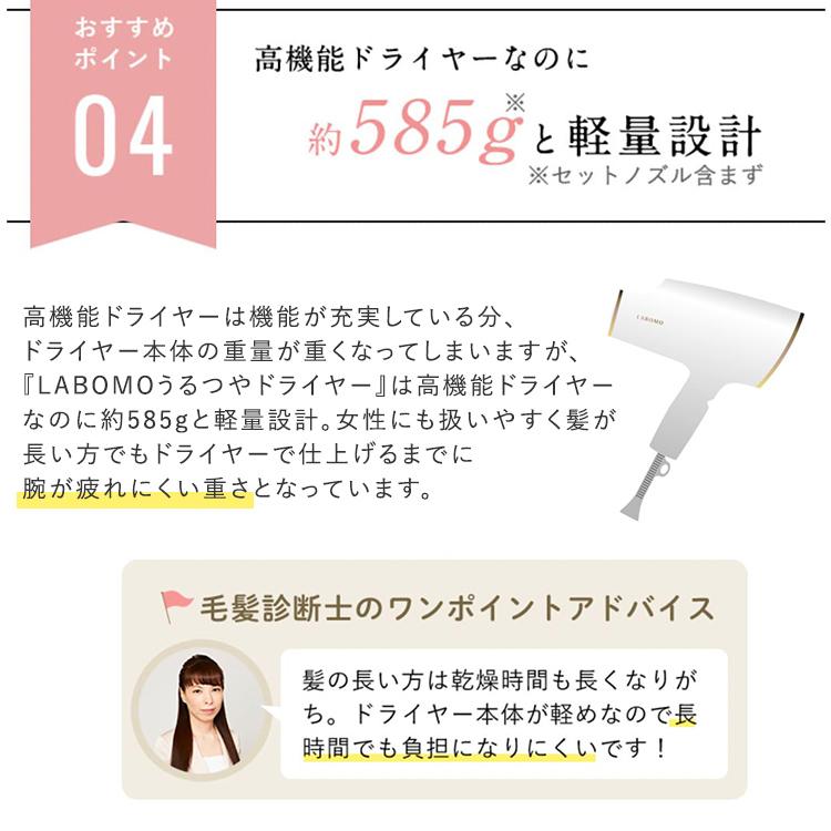 LABOMO うるつやドライヤー ナノイー nanoe 高浸透ナノイー イオン