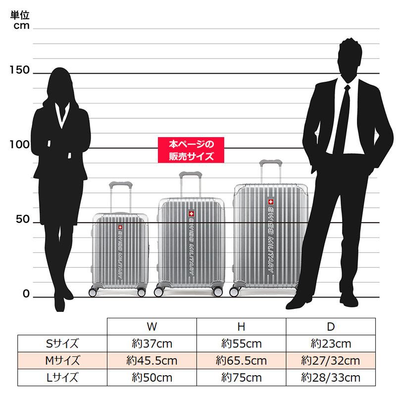 スイスミリタリー スーツケース シグナス Mサイズ 66cm ミドルサイズ