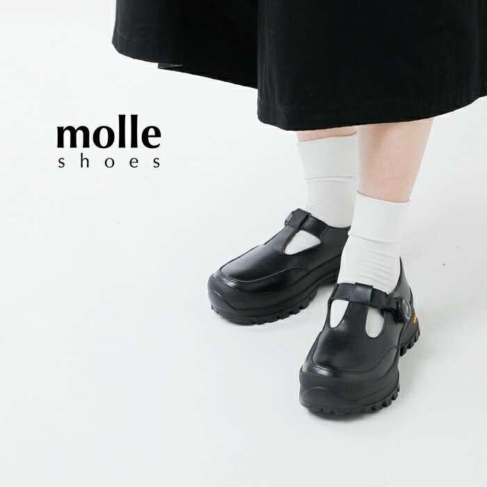 molle shoes（モールシューズ） 撥水 カウレザー Tストラップ フリー