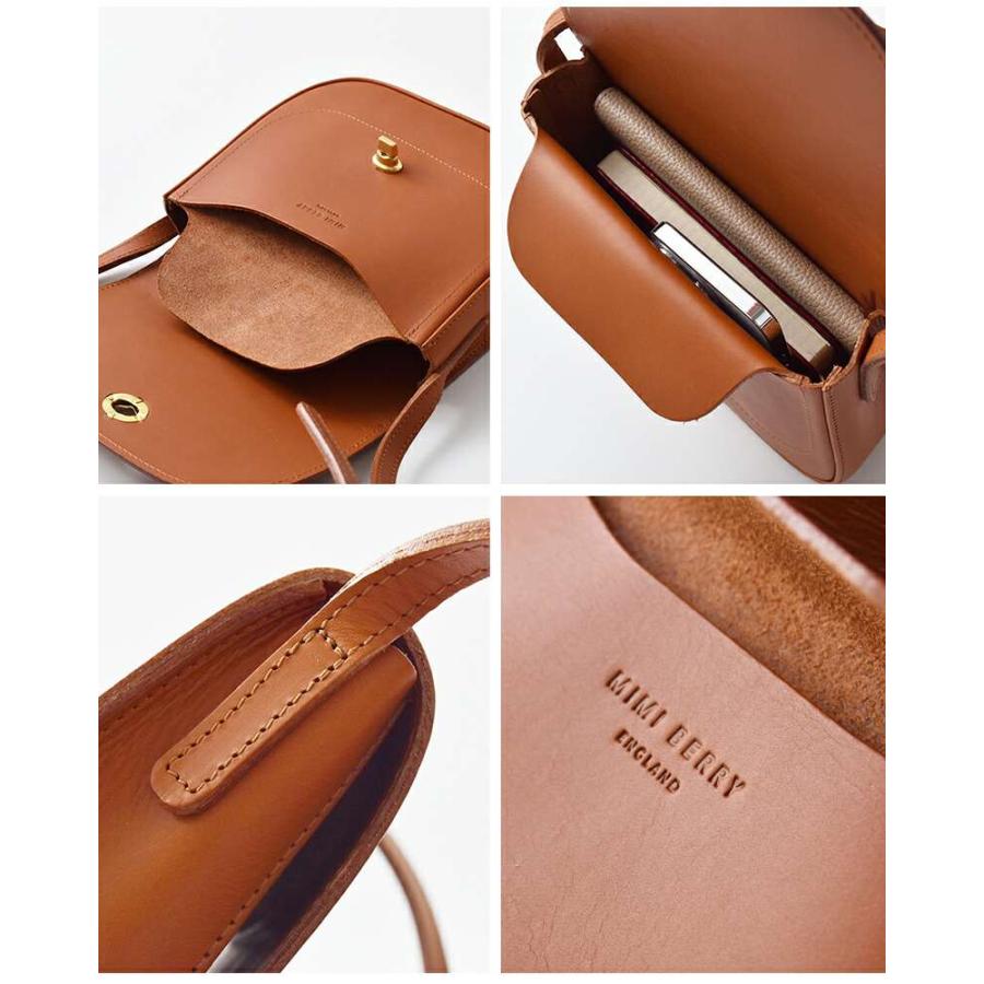 Mimi（ミミ） グレイン ベジタブル タンニンレザー ショルダーバッグ