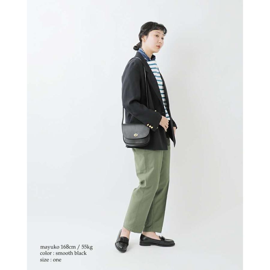 Mimi（ミミ） グレイン ベジタブル タンニンレザー ショルダーバッグ