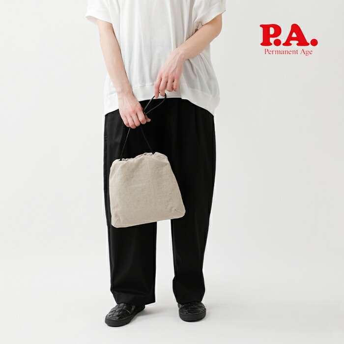 パーマネントエイジ Permanent Age コットン リネン×カウレザー