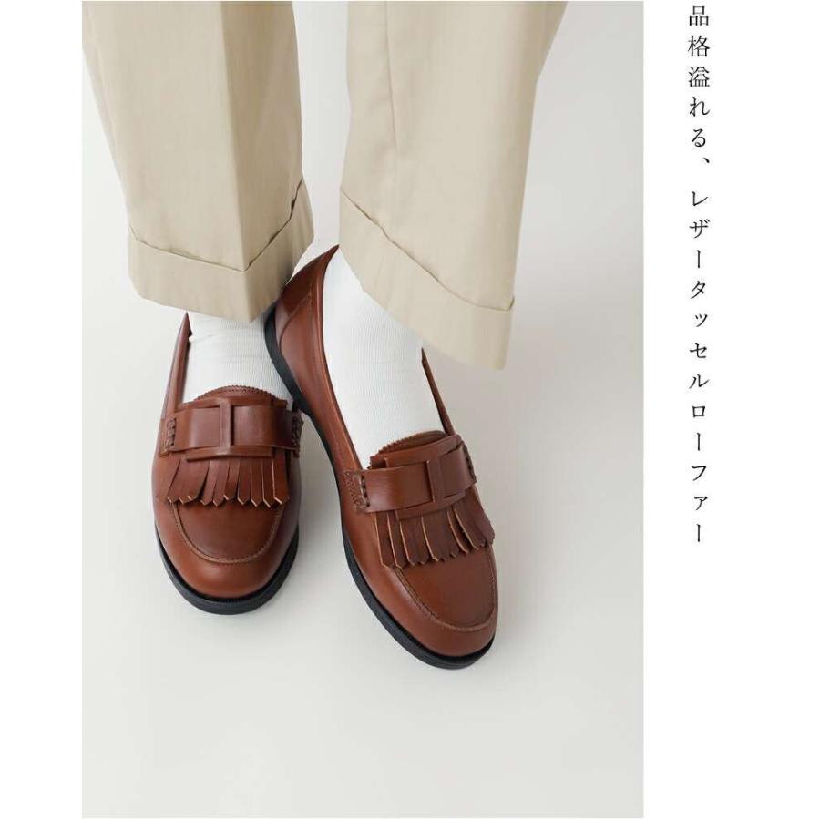 シャディ SHADDY レザー キルト タッセル ローファー sh011 レディース