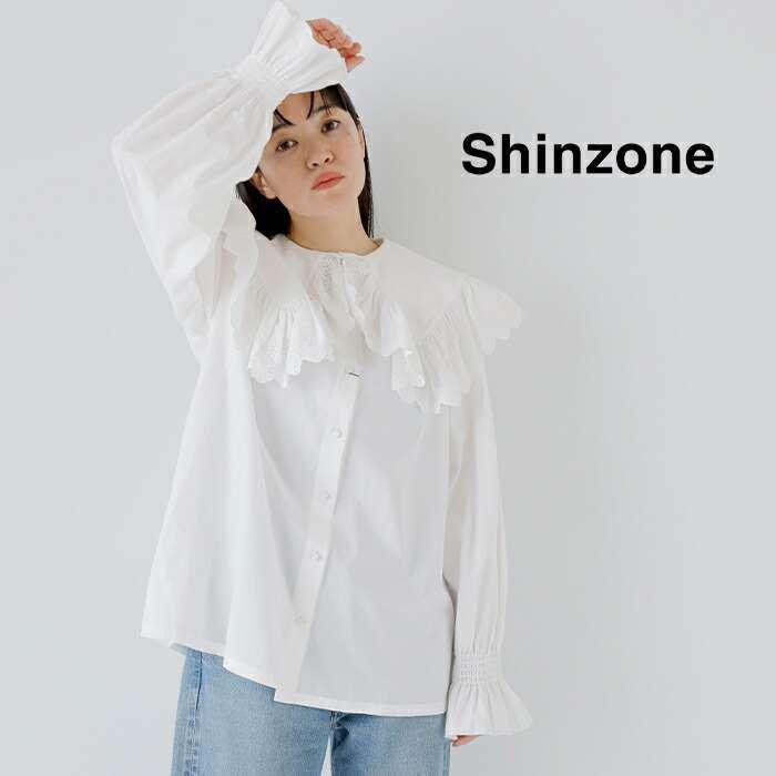 Shinzone（シンゾーン） コットン レースカラー ブラウス LACE COLLAR