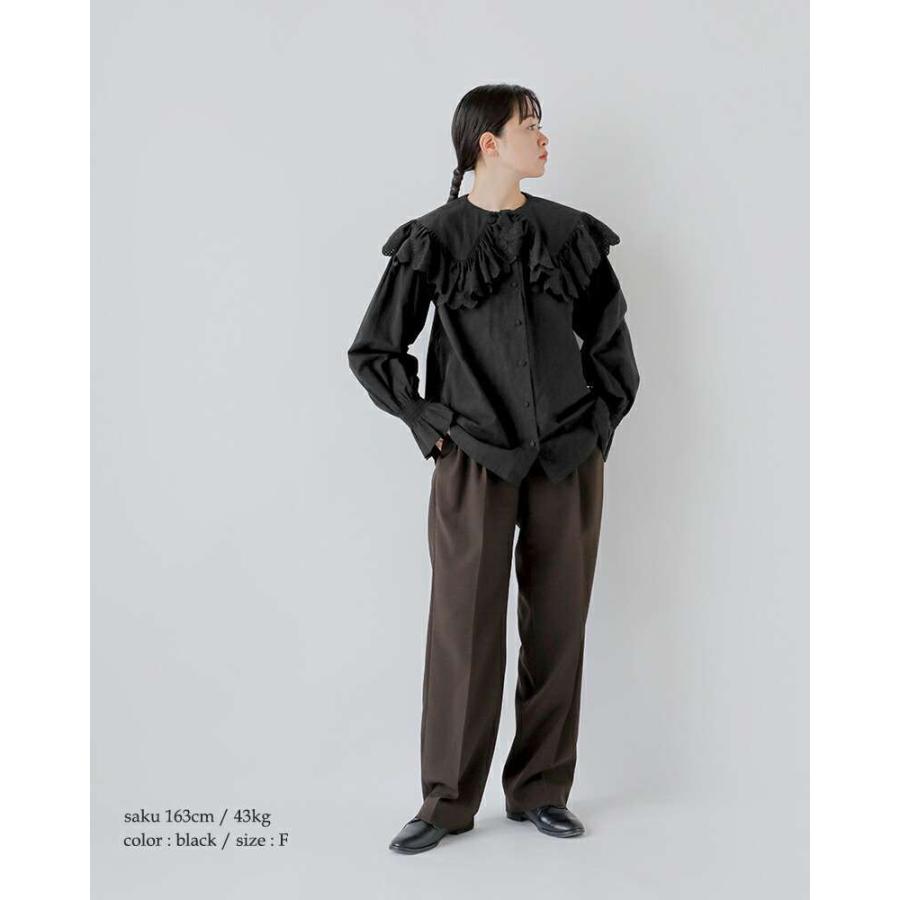 Shinzone（シンゾーン） コットン レースカラー ブラウス LACE COLLAR