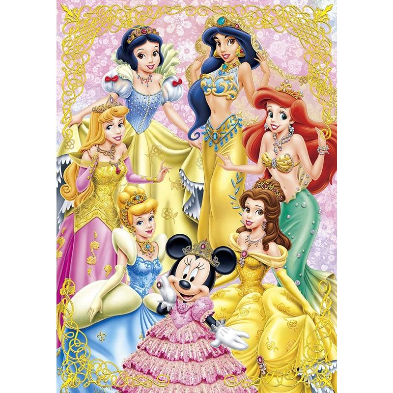 ディズニーキャラクター パノラマジグソーパズル プリンセス 5つの恋