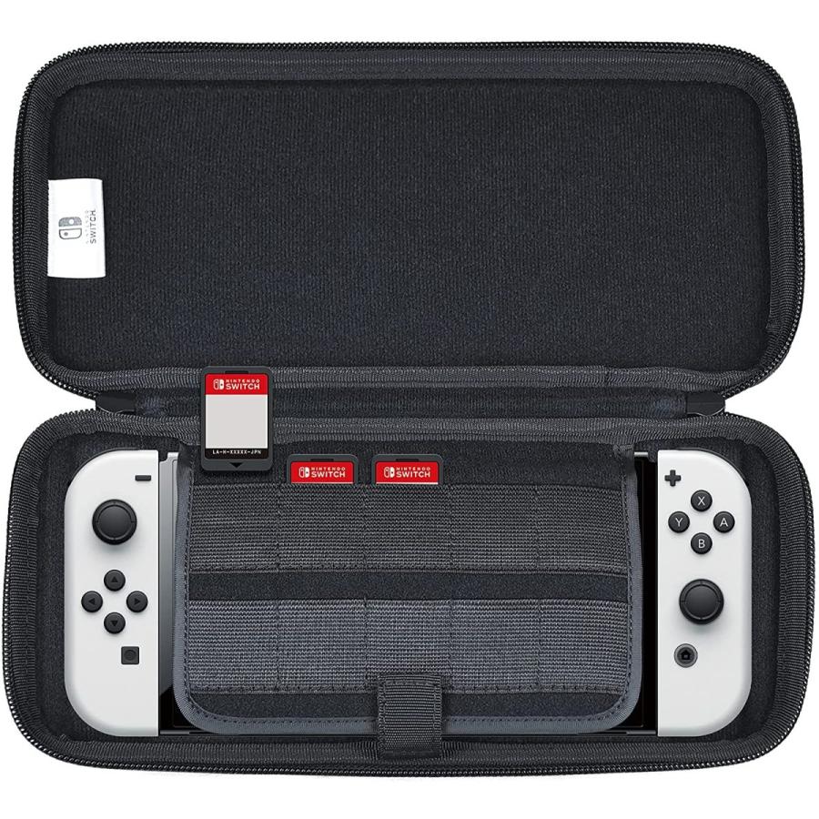 新品】Switch HORI スリムハードポーチ プラス (ブラック)【有機EL