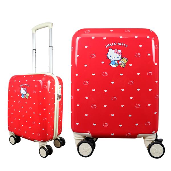 サンリオスーツケース 28L キティレッド 機内持ち込み可 [HK-SUC-03
