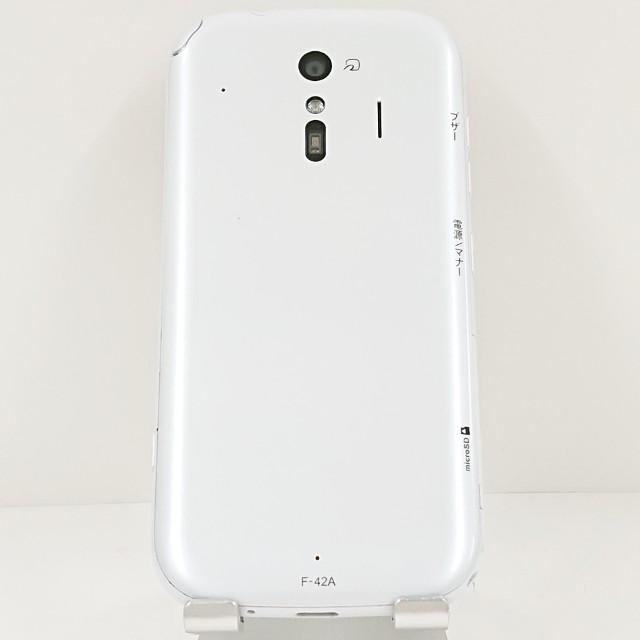 らくらくスマートフォン F-42A ドコモ ホワイト 送料無料 即決 本体
