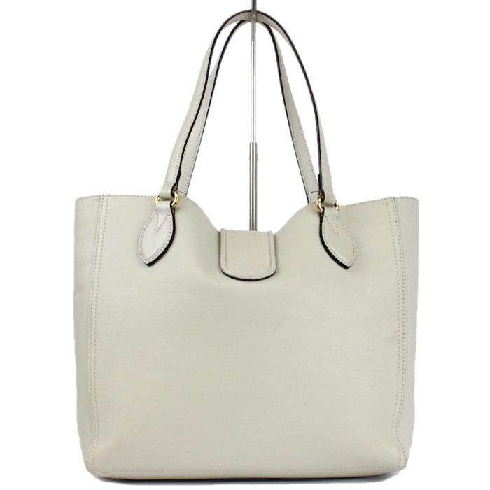 GUCCI（グッチ） レザー ホワイト 白 ダブルG トートバッグ スモール