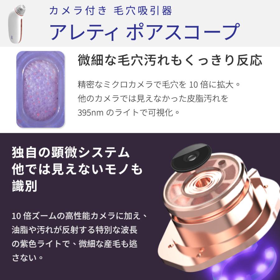 Areti（アレティ） 毛穴吸引器 & 美顔器 レスキューセット スマホ連動