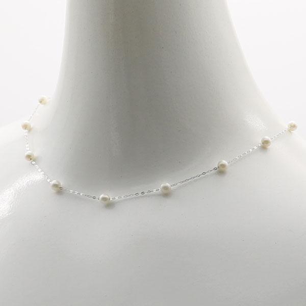 真珠 パール ネックレス あこや真珠 4.5mm-5mm ホワイトカラー ベビー