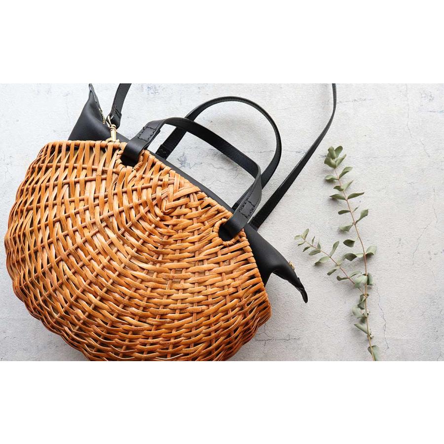 ikot（イコット） バスケット ラタンバスケット 肩掛け かごバッグ