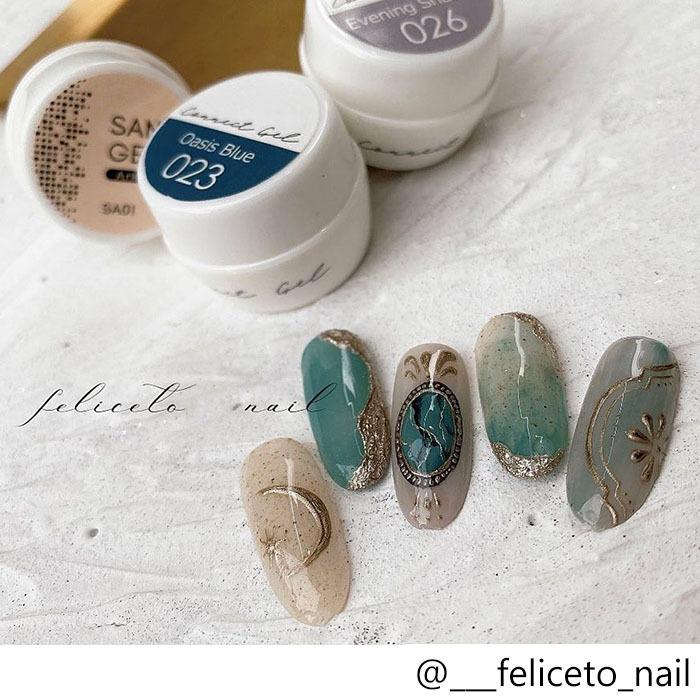 4色セット】サンドジェル 砂ジェル 粒々質感ジェル コネクトジェル