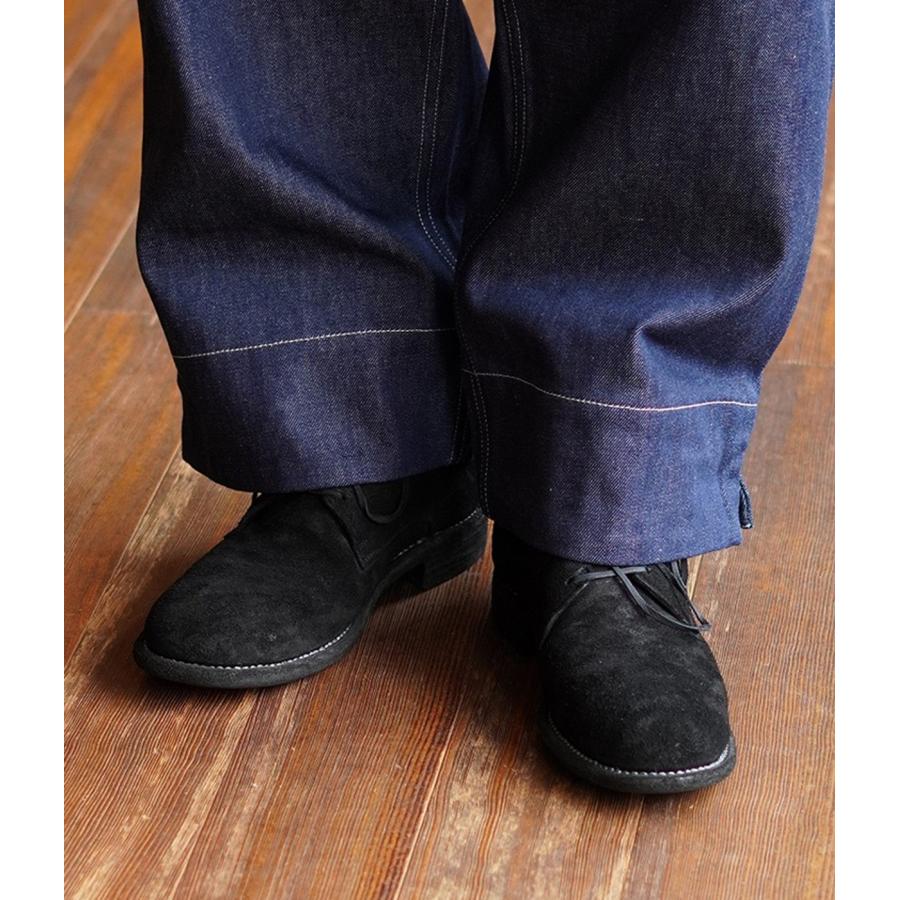 GUIDI（グイディ） ： LACED UP AND BACK ZIP BOOTS REVERSE ： 995BZ